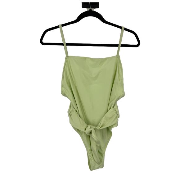 Cupshe bathing suit Romantic Garden Square neck ruching one piece size Medium M - Picture 2 of 7